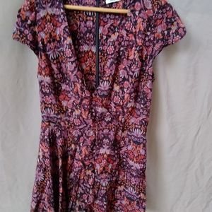 Kimchi blue red floral romper  - 2